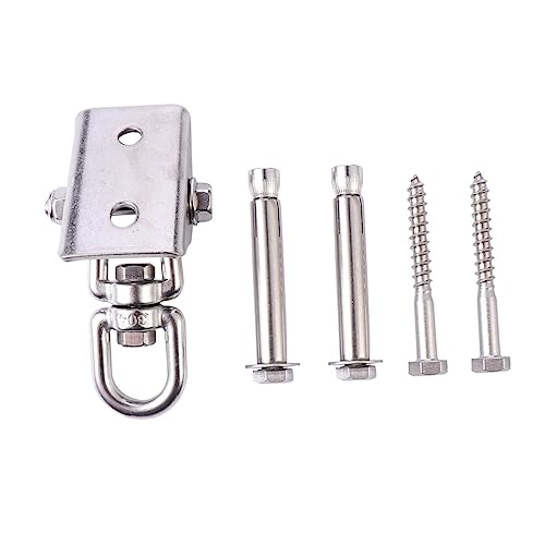 Milisten 1 Satz Swing Hanger Drehbarer Aufhängungshaken für Hängesessel Hängematten Schrauben Betonanker Schwerlastfähig Rostfrei Milisten 1 Satz Swing Hanger Drehbarer Aufhängungshaken für Hängesessel Hängematten Schrauben Betonanker Schwerlastfähig Rostfrei von Milisten