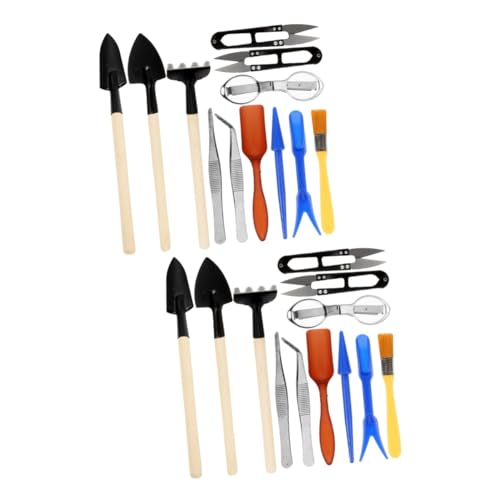 Milisten 1 Satz Teiliges Gartenwerkzeug Set mit Schaufeln Rechen und Scheren Robuste Metallkonstruktion für Effektives Pflanzen und Umpflanzen für Gartenarbeit und Blumenpflege Milisten 1 Satz Teiliges Gartenwerkzeug Set mit Schaufeln Rechen und Scheren Robuste Metallkonstruktion für Effektives Pflanzen und Umpflanzen für Gartenarbeit und Blumenpflege von Milisten