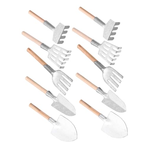 Milisten 1 Set Gartengeräte Ornamente Grünrechen Ornament Kleiner Gartenrechen Dekorativer Laubbesen Für Den Und Außenbereich Mini Kunstrasen Weihnachtsornamente Werkzeug von Milisten