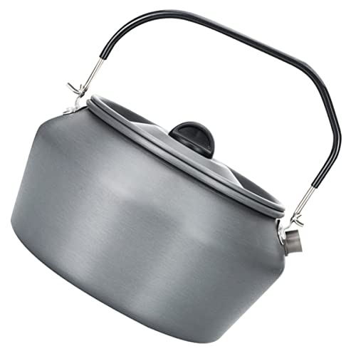 Milisten 1 Stück Tragbarer Wasserkocher Leichter Camping Wasserbehälter für Outdoor Aktivitäten für Tee Kaffee und Heiße Getränke mit Ergonomischem Griff und Schnellem Wärmeleitboden von Milisten