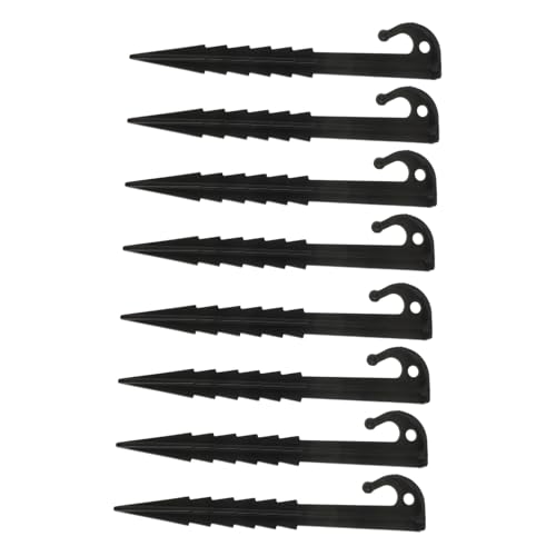 Milisten 10 Stück Robuste Kunststoff Zeltheringe Schwarz Heavy Duty Zeltpflöcke für Camping Strand Pavillon Vielseitige Bodenanker Sturmsichere Befestigung für Zelte und Planen Milisten 10 Stück Robuste Kunststoff Zeltheringe Schwarz Heavy Duty Zeltpflöcke für Camping Strand Pavillon Vielseitige Bodenanker Sturmsichere Befestigung für Zelte und Planen von Milisten