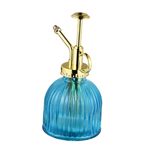 Milisten 1Stück Wasserkocher Retro Gießkanne mit Sprayfunktion Sprühflasche für Pflanzenbewässerung Große Kapazität für Innen und Außenbereich Blau Goldenes Design von Milisten