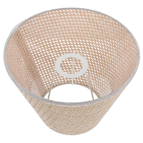 Milisten 1stück Handgefertigter Rattan Lampenschirm Für Leuchten Rustikaler Stil Tischlampe Dekorative Lichtabdeckung Für Wohnzimmer Und Restaurant Design Mit Praktischer Anwendbarkeit von Milisten