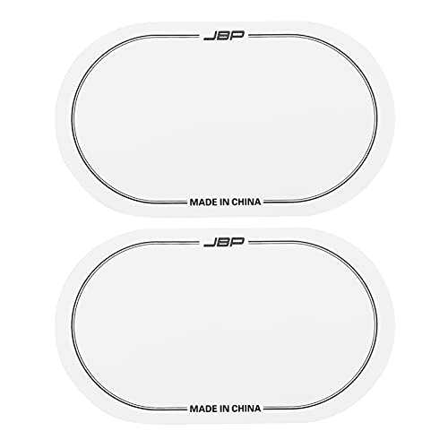 Milisten 2 Stück Bassdrum Patch Double Drum Pedal Patches Drum-Pads Aufkleber für Drum Percussion Zubehör weiß von Milisten