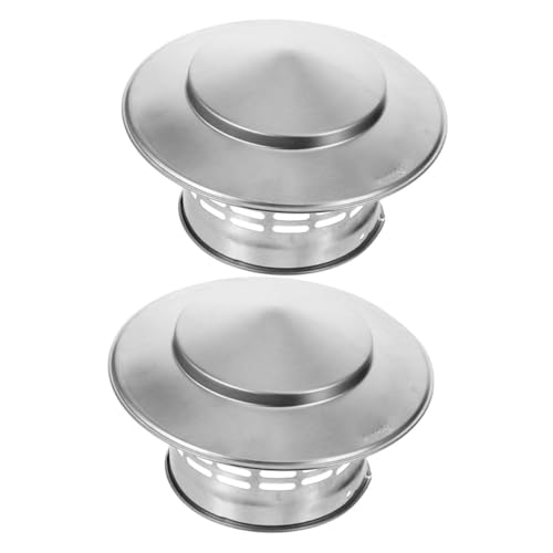 Milisten 2 Stück Edelstahl Schornstein Regenhaube Kamin Abdeckung Wind Stabile Dachentlüftung für Garten Kamin und Haus Langlebiger Schutz gegen Regen und Vogeleinflug Milisten 2 Stück Edelstahl Schornstein Regenhaube Kamin Abdeckung Wind Stabile Dachentlüftung für Garten Kamin und Haus Langlebiger Schutz gegen Regen und Vogeleinflug von Milisten