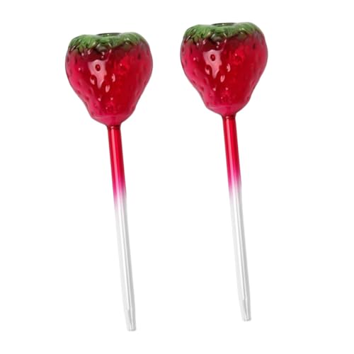 Milisten 2 Stück Glas Bewässerungskugeln Erdbeerform Selbstbewässernde Pflanzenglobes für Innen Außen Zeitsparende Pflanzengloben Bewässerungskugeln Dekoratives Pflanzenbewässerungssystem Milisten 2 Stück Glas Bewässerungskugeln Erdbeerform Selbstbewässernde Pflanzenglobes für Innen Außen Zeitsparende Pflanzengloben Bewässerungskugeln Dekoratives Pflanzenbewässerungssystem von Milisten