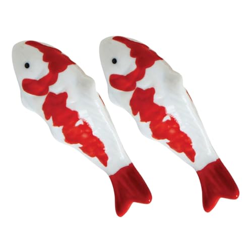 Milisten 2 Stück Keramik Fischfigur Schwimmende Aquarium Deko Teich Ornament Naturnahe Langlebige Fisch Statue aus Glattem Hautfreundlichem Material für Teich Aufzuchtbecken Milisten 2 Stück Keramik Fischfigur Schwimmende Aquarium Deko Teich Ornament Naturnahe Langlebige Fisch Statue aus Glattem Hautfreundlichem Material für Teich Aufzuchtbecken von Milisten