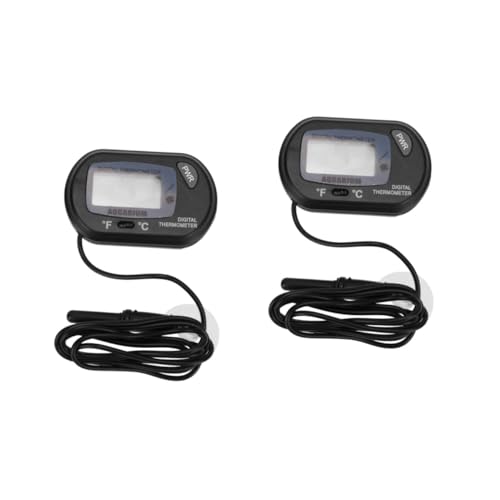 Milisten 2 Stück Mini Aquarium Thermometer Hochpräzise Digitales Thermometer mit Großem Display für Fischbecken und Terrarien Geeignet Praktisch und Einfach zu Bedienen Schwarz Milisten 2 Stück Mini Aquarium Thermometer Hochpräzise Digitales Thermometer mit Großem Display für Fischbecken und Terrarien Geeignet Praktisch und Einfach zu Bedienen Schwarz von Milisten