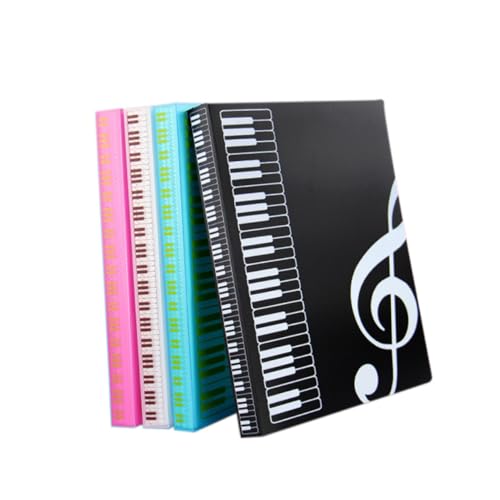 Milisten 2 Stück Musikordner Schwarz mit Transparenten Seiten Klarsichthüllen Tragbarer Dokumentenhalter für Schule Büro Kreativer Aktenordner für Notenblätter und Papier Langlebig und Milisten 2 Stück Musikordner Schwarz mit Transparenten Seiten Klarsichthüllen Tragbarer Dokumentenhalter für Schule Büro Kreativer Aktenordner für Notenblätter und Papier Langlebig und von Milisten