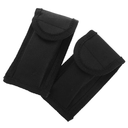 Milisten 2 Stück Verpackungsbeutel aus Stoff Schneidetasche Cutter-Organizer Cutter-Tragetasche Bestecksack universelle Gürteltasche Cutter-Aufbewahrungstasche Schneidbeutel Nylon Schwarz von Milisten