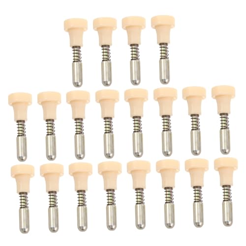 Milisten 20 Stück Anhängertor Verriegelungsstift Gefederter Torriegel Druckknopf Schieberiegel Hühnerstallriegel Schuppentürriegel Torzaunriegel T Stangen Für Taubenbeschläge von Milisten