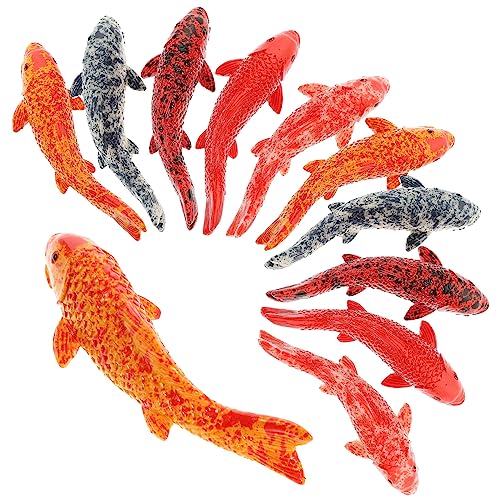 Milisten 20 Stück Kleine Fischstatue Teiliges Set Simulierte Fische für Aquarien Dekoration Realistische Koi Figuren für DIY Mikrolandschaften und Fischbehälter Milisten 20 Stück Kleine Fischstatue Teiliges Set Simulierte Fische für Aquarien Dekoration Realistische Koi Figuren für DIY Mikrolandschaften und Fischbehälter von Milisten