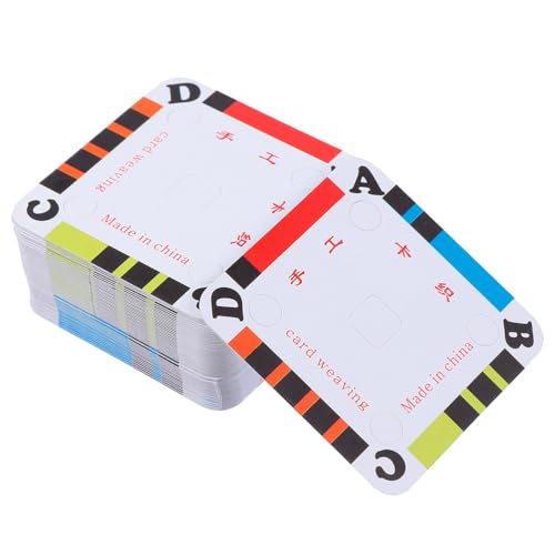 Milisten 200 StüCk DIY Webkarten, Papier Webstuhl Karten, Tablet Weben ZubehöR, 5cm, Ideal FüR Webstuhl Und Inkle Webstuhl, Perfekt FüR DIY Handwerk Milisten 200 StüCk DIY Webkarten, Papier Webstuhl Karten, Tablet Weben ZubehöR, 5cm, Ideal FüR Webstuhl Und Inkle Webstuhl, Perfekt FüR DIY Handwerk von Milisten