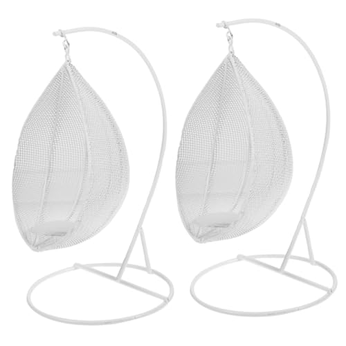 Milisten 2stücke Miniatur Garten Schaukel Figurine Zubehör Swing Möbel Für Miniaturlandschaften Handgefertigte Deko Für Kreative Projekte von Milisten