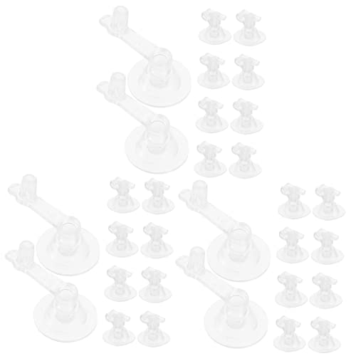 Milisten 3 Sätze Aufblasbares Kissen Gas Ventil Inflator Pool Ersatz Adapter Düse Der Fußpumpe Luftpumpendüse Pumpendüse Aufblasen Pumpdüse PVC Transparent 50 Stück * 3 von Milisten