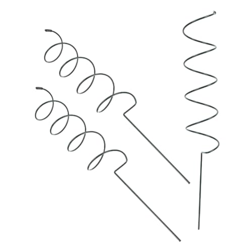 Milisten 3 Stück Spiral Tomaten Stäbe Pflanzenstützen aus Edelstahl für Gemüse Blumen Kletterpflanzen Geeignet für Garten Balkon und Zimmerpflanzen zur Dekorativen Pflanzenunterstützung von Milisten