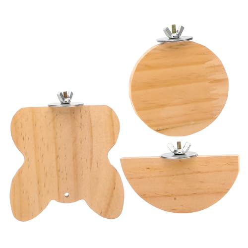 Milisten 3 Stück Teiliges Hamster Holzplattform Stabiles und Kreatives Vogelzubehör Interessantes Papageienspielzeug Vielseitige Kleintier Spielplattform für Meerschweinchen und Milisten 3 Stück Teiliges Hamster Holzplattform Stabiles und Kreatives Vogelzubehör Interessantes Papageienspielzeug Vielseitige Kleintier Spielplattform für Meerschweinchen und von Milisten