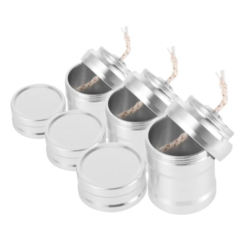 Milisten 3 Stücke Tragbarer Mini Alkoholkocher Aluminiumlegierung für Camping Picknick und Labor Effiziente Heizlösung mit Sicherheitsdeckel für Outdoor Aktivitäten von Milisten