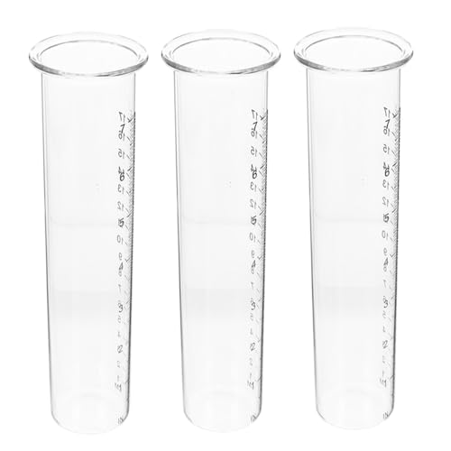 Milisten 3 Teiliger Regenmesser Für Den Garten Regenwasserzähler Klare Regenmessung Niederschlagsmesser Klare Regenmesser Für Den Außenbereich Reagenzglas von Milisten