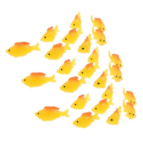 Milisten 30 Stück Teiliges Miniatur Goldfisch Resin Lebensechte Micro Landscape Fische Farbenfrohe Aquarium Deko und Bruchsicher für Kleine Fischbecken und DIY Wasserlandschaften von Milisten
