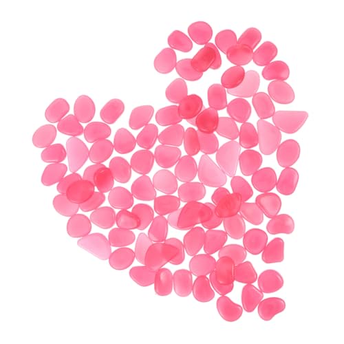 Milisten 300stücke Leuchtende Steine Für Garten Und Aquarium wasserdichte Dekorative Harzsteine Zum Selbermachen Geeignet Für Pflanzgefäße Und Gehwege von Milisten