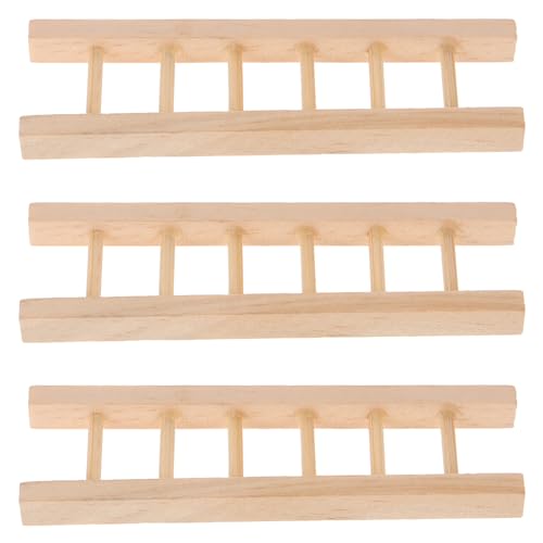 Milisten 3Stücke Miniatur Holzleiter Puppenhaus Dekoration für DIY Miniatur Möbel und Gartendeko Hochwertige Mini für Kreative Projekte Milisten 3Stücke Miniatur Holzleiter Puppenhaus Dekoration für DIY Miniatur Möbel und Gartendeko Hochwertige Mini für Kreative Projekte von Milisten