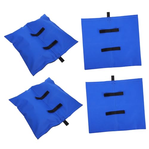 Milisten 4 Stück Antikollaps Pavillon Gewichte Teiliges Sandbags aus Langlebigem Oxfordstoff Wiederverwendbar für Outdoor Werbung Camping Picknick Blaue Sandsäcke zur Zeltsicherung von Milisten