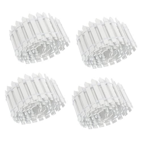 Milisten 4 Stück Miniatur Gartenzaun Teiliges Flexibler Holzzaun für Mini Projekte Blumenkübel Dekoration Robust und Langlebig für und Diy Deko von Milisten