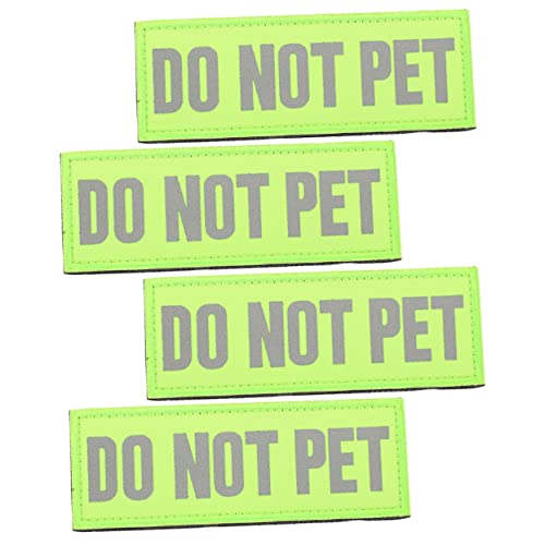 Milisten 4 Stück Reflektierende Service Hund Patches mit Do Not Pet Aufschrift Selbstklebende Sicherheitsaufnäher für Hundegeschirr Sichtbare Warnmarken für Nächtliche Spaziergänge Milisten 4 Stück Reflektierende Service Hund Patches mit Do Not Pet Aufschrift Selbstklebende Sicherheitsaufnäher für Hundegeschirr Sichtbare Warnmarken für Nächtliche Spaziergänge von Milisten