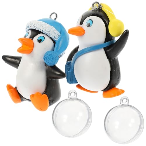 Milisten 4 Stück Teiliges Schwimmende Pinguin Figuren Aquarium Deko Lebensecht Leicht und Kompakt für Teich Zimmer Büro Geeignet Natürliche Atmosphäre von Milisten