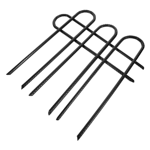 Milisten 4 Stück U-förmige Gartenpfähle, Robuste Landschaftsklammern, Stahl-erdpfähle Für Zäune, Zeltheringe, Outdoor-aktivitäten Milisten 4 Stück U-förmige Gartenpfähle, Robuste Landschaftsklammern, Stahl-erdpfähle Für Zäune, Zeltheringe, Outdoor-aktivitäten von Milisten