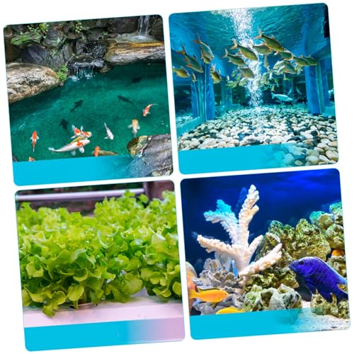 Milisten 400 Stück Leuchtsteine Garten und Aquarium Dekoration Blaue Langlebige Wasserfeste Kunstharz Steine für Weg Teich Pflanzen und Outdoor Bereiche von Milisten