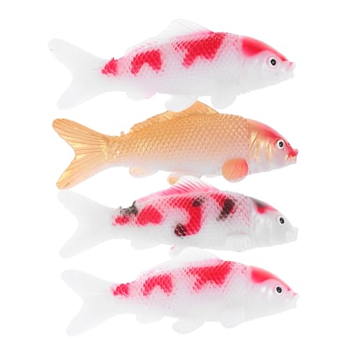 Milisten 4stücke Künstliche Goldfische Aus Kunststoff Schwimmende Aquarium-Dekorationen Naturgetreue Bewegliche Fisch-Ornamente Für Aquarien Und Teiche Wasserfeste von Milisten