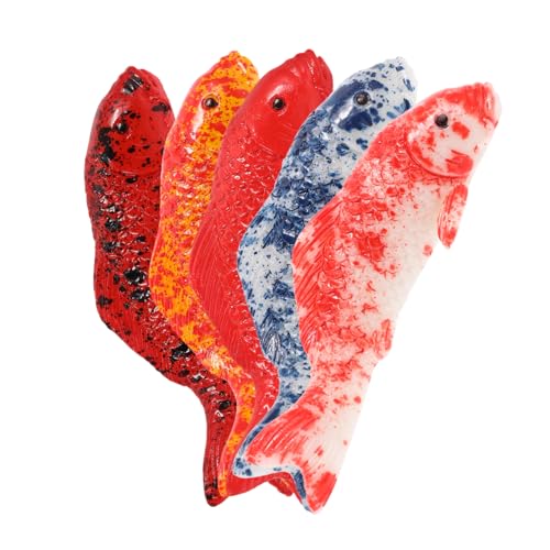 Milisten 5 Stück Realistische Koi Fisch Statue DIY Aquarien Dekoration Simulierte Fische für Fischtank für Süßwasser und Salzwasserumgebungen für Aquarien und Restaurant Deko Milisten 5 Stück Realistische Koi Fisch Statue DIY Aquarien Dekoration Simulierte Fische für Fischtank für Süßwasser und Salzwasserumgebungen für Aquarien und Restaurant Deko von Milisten