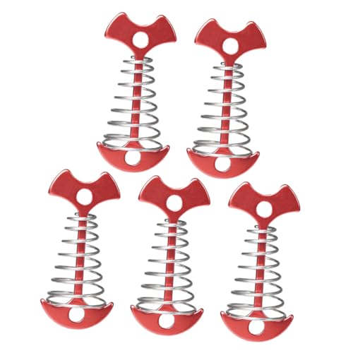 Milisten 5 Stück Teiliges Fishbone Bodenanker Erdnagel mit Edelstahlfeder Rostfrei Korrosionsbeständig für Outdoor Zelt Pavillon Trampolin Sicherung und Befestigung von Zeltheringen Milisten 5 Stück Teiliges Fishbone Bodenanker Erdnagel mit Edelstahlfeder Rostfrei Korrosionsbeständig für Outdoor Zelt Pavillon Trampolin Sicherung und Befestigung von Zeltheringen von Milisten