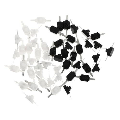 Milisten 50 Stück Drucktaster Einrastender Schalter für Taschenlampe Schwarz und Weiß Ersatzteil für Elektrische Taschenlampe Installieren und Langlebig Milisten 50 Stück Drucktaster Einrastender Schalter für Taschenlampe Schwarz und Weiß Ersatzteil für Elektrische Taschenlampe Installieren und Langlebig von Milisten
