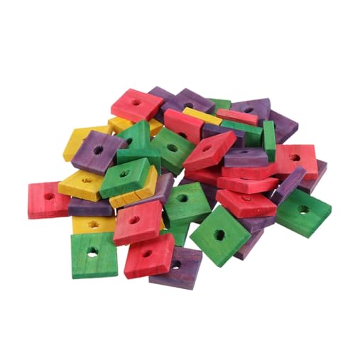Milisten 50 Stück Teiliges Buntes Papageien Kauspielzeug aus Holz Sicheres Beißspielzeug zur Zahnpflege DIY Vogelspielzeug für Wellensittiche Nymphensittiche und Mittelgroße Papageien Milisten 50 Stück Teiliges Buntes Papageien Kauspielzeug aus Holz Sicheres Beißspielzeug zur Zahnpflege DIY Vogelspielzeug für Wellensittiche Nymphensittiche und Mittelgroße Papageien von Milisten