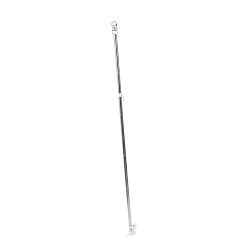 Milisten 6 Stück Fahnenmast Set Teiliges Kit mit Weißer Halterung und Befestigungen für Garten und Outdoor Nutzung Rostfrei und Langlebig von Milisten