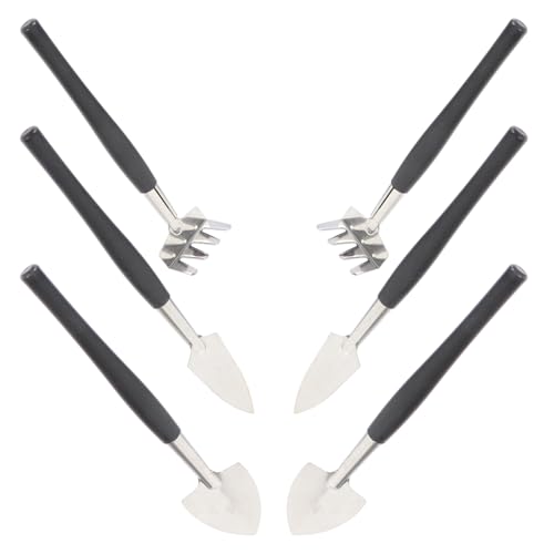 Milisten 6 Stück Teiliges Mini Gartenwerkzeug Edelstahl Ergonomische Handspaten Kleine Schaufel und Rechen Vielseitig für Zimmerpflanzen Sukkulenten Bonsai und Kräuter Kompakt und Tragbar Milisten 6 Stück Teiliges Mini Gartenwerkzeug Edelstahl Ergonomische Handspaten Kleine Schaufel und Rechen Vielseitig für Zimmerpflanzen Sukkulenten Bonsai und Kräuter Kompakt und Tragbar von Milisten
