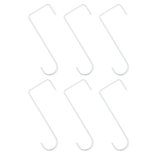 Milisten 6pcs Balkon Blumentopf Aufhänger Eisen Haken Korb Zaun Haken Garten Decor Befestigung Aufhänger von Milisten