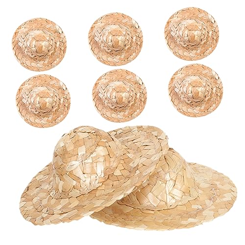 Milisten 8 Stück Miniature Woven Hat Teiliges Handgefertigte Strohhüte für DIY Dekoration Puppen und Bastelprojekte und Langlebig für Partys und Landschaften Milisten 8 Stück Miniature Woven Hat Teiliges Handgefertigte Strohhüte für DIY Dekoration Puppen und Bastelprojekte und Langlebig für Partys und Landschaften von Milisten