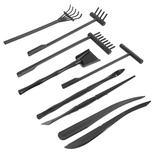 Milisten 9 Stück Teiliges Zen Garten Rechen aus Glattem Material Vielseitig für Kinderbereich und Meditationsgarten Stresslinderndes Werkzeug zur Feinen Gestaltung von Mustern Wellen Milisten 9 Stück Teiliges Zen Garten Rechen aus Glattem Material Vielseitig für Kinderbereich und Meditationsgarten Stresslinderndes Werkzeug zur Feinen Gestaltung von Mustern Wellen von Milisten