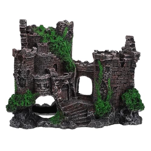 Milisten Aquarium Dekoration Schloss Ornament aus Ungiftigem Material Einzigartiges Fischversteck und Garnelenhöhle für Lebendige Fischbeckenlandschaft Fischtank Landschaftsdekor Milisten Aquarium Dekoration Schloss Ornament aus Ungiftigem Material Einzigartiges Fischversteck und Garnelenhöhle für Lebendige Fischbeckenlandschaft Fischtank Landschaftsdekor von Milisten
