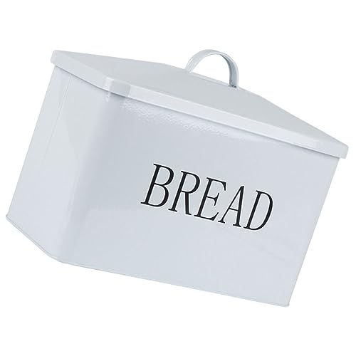 Milisten Brotkasten Quadratisch Metall Reisbehälter Getreide-aufbewahrungsbox für Küchenbedarf Eisenbox von Milisten