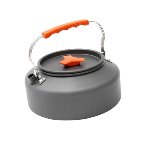 Milisten Camping mit Hitzebeständigem Griff Rutschfestem Design und Wärmeisolierender Funktion Leichter Outdoor Wasserkocher für Picknick Wandern und Reisen von Milisten