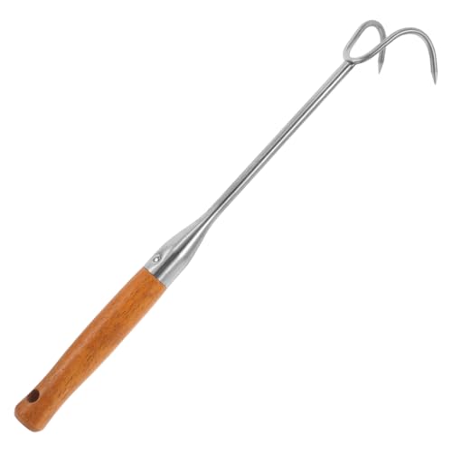 Milisten Edelstahl Fleischhaken mit Holzgriff Bbq Meat Flipper Haken für Grill Fleischwenden und Servieren Vielseitiges Grillzubehör für Gasgrill und Holzkohlegrill Outdoor Milisten Edelstahl Fleischhaken mit Holzgriff Bbq Meat Flipper Haken für Grill Fleischwenden und Servieren Vielseitiges Grillzubehör für Gasgrill und Holzkohlegrill Outdoor von Milisten