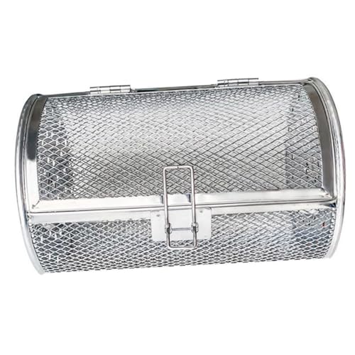 Milisten Edelstahl Grillkorb Drehbarer Backofen Rostkorb für Gemüse Nüsse Pommes Rotierender Ofen grillkäfig für Gleichmäßiges Garen für Luftfritteusen und Backöfen Milisten Edelstahl Grillkorb Drehbarer Backofen Rostkorb für Gemüse Nüsse Pommes Rotierender Ofen grillkäfig für Gleichmäßiges Garen für Luftfritteusen und Backöfen von Milisten