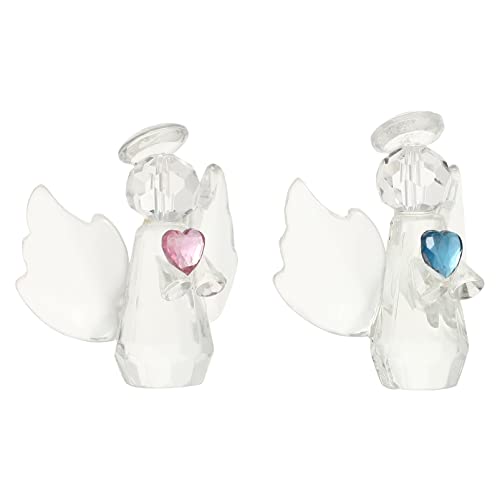 Milisten Engel Kleine Figur Glas 2 Stücke Kristall Engel Figur Glas Engel Skulptur Briefbeschwerer Kleine Engel Dekoration Mikrolandschaft Für Hochzeitsgeschenk Milisten Engel Kleine Figur Glas 2 Stücke Kristall Engel Figur Glas Engel Skulptur Briefbeschwerer Kleine Engel Dekoration Mikrolandschaft Für Hochzeitsgeschenk von Milisten