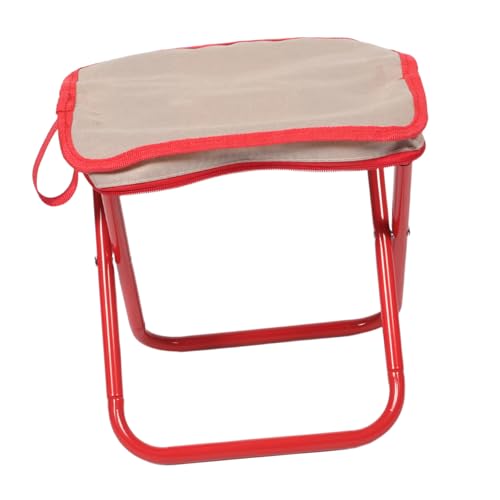 Milisten Faltbarer Camping Hocker Tragbarer Klappstuhl für Angeln Reisen und Outdoor Aktivitäten Ergonomisches Design Wetterbeständig Kompakt und Leicht für Unterwegs Rot Milisten Faltbarer Camping Hocker Tragbarer Klappstuhl für Angeln Reisen und Outdoor Aktivitäten Ergonomisches Design Wetterbeständig Kompakt und Leicht für Unterwegs Rot von Milisten