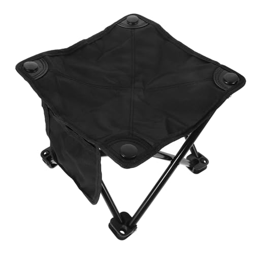 Milisten Faltbarer Campingstuhl Groß mit Seitentasche Leichter Outdoor Klapphocker Tragbarer Angelhocker Ergonomischer Klappstuhl für Picknick Garten Reisen Faltbar und Robust von Milisten
